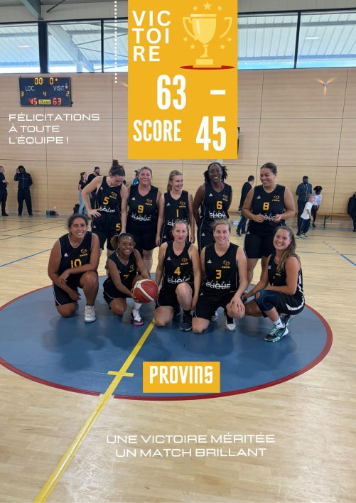 Victoire des Séniors Féminines à Provins